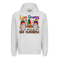 Dove Grey love gnomes no bounds Premium Hoodie - JahusDesignShop