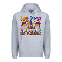 Heather Grey love gnomes no bounds Premium Hoodie - JahusDesignShop