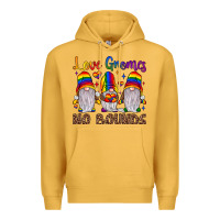 Mustard love gnomes no bounds Premium Hoodie - JahusDesignShop