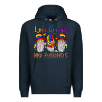 Navy love gnomes no bounds Premium Hoodie - JahusDesignShop