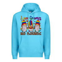 Ocean Blue love gnomes no bounds Premium Hoodie - JahusDesignShop