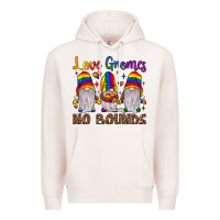 Pale Pink love gnomes no bounds Premium Hoodie - JahusDesignShop