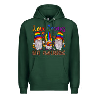 Sports Green love gnomes no bounds Premium Hoodie - JahusDesignShop