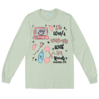 Matcha she works willingly with her hands Long Sleeve Tee - MaliasSmallBusiness