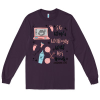 Plum she works willingly with her hands Long Sleeve Tee - MaliasSmallBusiness