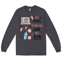 Smoke she works willingly with her hands Long Sleeve Tee - MaliasSmallBusiness