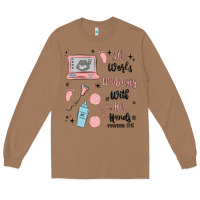 Toasted Coconut she works willingly with her hands Long Sleeve Tee - MaliasSmallBusiness