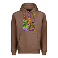 Chestnut Mardi Gras love Premium Hoodie - HowdyJamesFarm