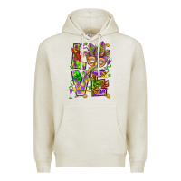 Oatmeal Heather Mardi Gras love Premium Hoodie - HowdyJamesFarm