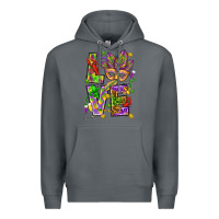 Rock Mardi Gras love Premium Hoodie - HowdyJamesFarm