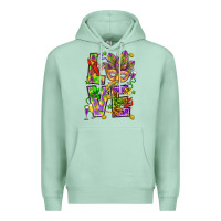 Seafoam Mardi Gras love Premium Hoodie - HowdyJamesFarm