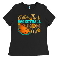 Black livin' that basketball mom life Ladies Tee - HRA Design Shop