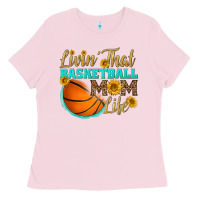 Bubblegum Pink livin' that basketball mom life Ladies Tee - HRA Design Shop