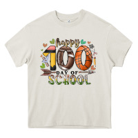 Cream happy 100 americana football basketball day of sch Heavy Core Tee - RacoonDesign