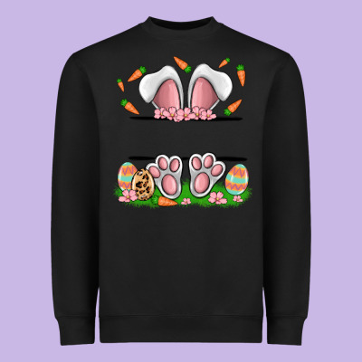 Easter Costom Name Rabbit Heavyweight Sweatshirt Designed By Maliassmallbusiness