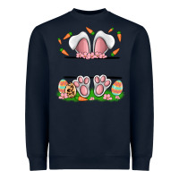 Navy easter costom name rabbit Heavyweight Sweatshirt - MaliasSmallBusiness