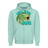 Seafoam reel cool papa Zipper Hoodie - Jasminsmagicworld