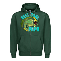 Sports Green reel cool papa Zipper Hoodie - Jasminsmagicworld