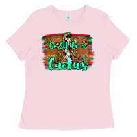 Bubblegum Pink go sit on a cactus Ladies Tee - JahusDesignShop