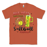 Copper hot mess always stressed softball mama stanley cup Classic Tee - MaliasSmallBusiness