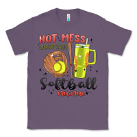 Lavender hot mess always stressed softball mama stanley cup Classic Tee - MaliasSmallBusiness