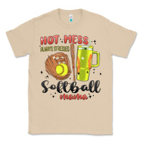 Mushroom hot mess always stressed softball mama stanley cup Classic Tee - MaliasSmallBusiness