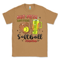 Toasted Coconut hot mess always stressed softball mama stanley cup Classic Tee - MaliasSmallBusiness