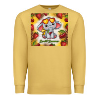 Antique Gold sweet summer cute elephant Premium Sweatshirt - TumblerDesignByShophia