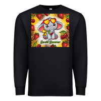 Black sweet summer cute elephant Premium Sweatshirt - TumblerDesignByShophia
