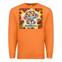 Carrot sweet summer cute elephant Premium Sweatshirt - TumblerDesignByShophia