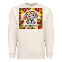 Sandshell sweet summer cute elephant Premium Sweatshirt - TumblerDesignByShophia
