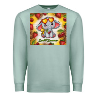 Seafoam sweet summer cute elephant Premium Sweatshirt - TumblerDesignByShophia