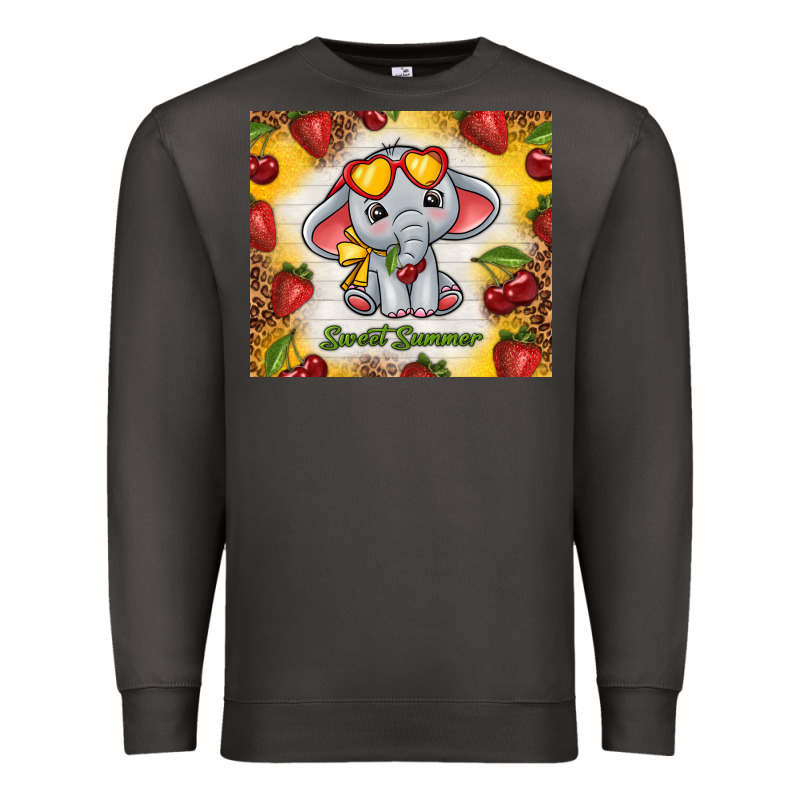 Sweet Summer Cute Elephant Premium Sweatshirt by TumblerDesignByShophia | Teevron