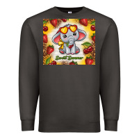 Smoke sweet summer cute elephant Premium Sweatshirt - TumblerDesignByShophia