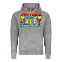 Cloud Rock Softball Makes Me Happy You, Not So Much Vintage Hoodie - LillyAllenDesigns