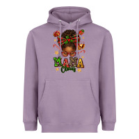 Lavender mama claus afro messy bun Heavyweight Hoodie - texasbilliewilder
