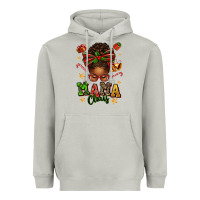 Moon Dust mama claus afro messy bun Heavyweight Hoodie - texasbilliewilder