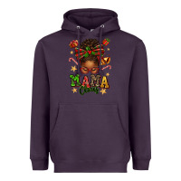 Plum mama claus afro messy bun Heavyweight Hoodie - texasbilliewilder