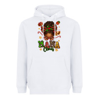 White mama claus afro messy bun Heavyweight Hoodie - texasbilliewilder