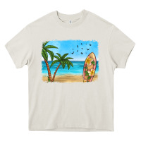 Cream beach background Heavy Core Tee - HRA Design Shop