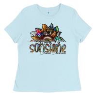Baby Blue you are my sunshine autism awareness Ladies Tee - SublimationCraftShop