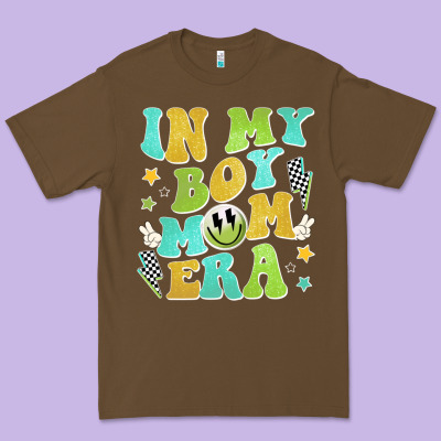 In My Boy Mom Era Premium Tee Designed By Jahusdesignshop