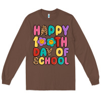 Chestnut happy 100 th day of school Long Sleeve Tee - MaliasSmallBusiness