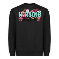 Black nursing in my heart Heavyweight Sweatshirt - MaliasSmallBusiness