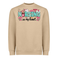 Mushroom nursing in my heart Heavyweight Sweatshirt - MaliasSmallBusiness