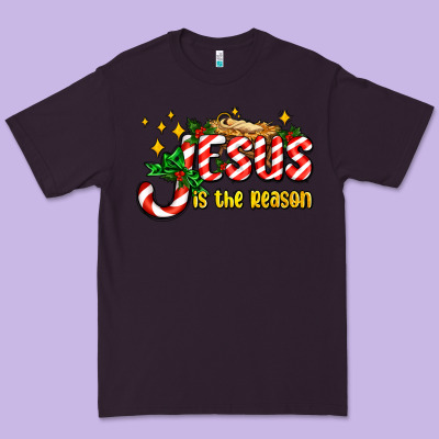 Jesus Is The Reason With Christmas Candy Ado Premium Tee Designed By Adodesignshop