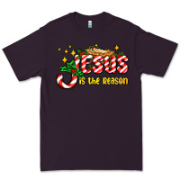 Plum jesus is the reason with christmas candy ado Premium Tee - AdoDesignShop