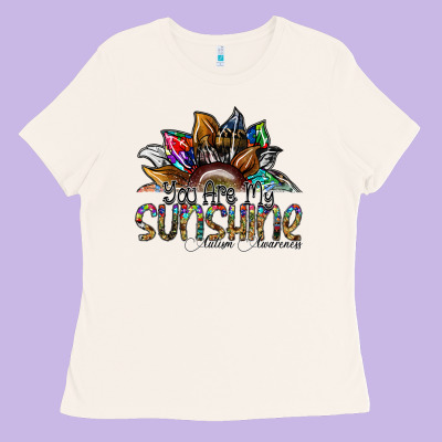 You Are My Sunshine Autism Awareness Ladies Tee Designed By Sublimationcraftshop
