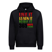 Black black history live it Urban Hoodie - FaDigitalArtStudio