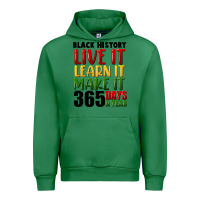 Emerald black history live it Urban Hoodie - FaDigitalArtStudio